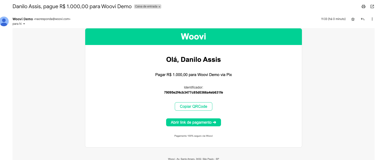 Email do Woovi Parcelado